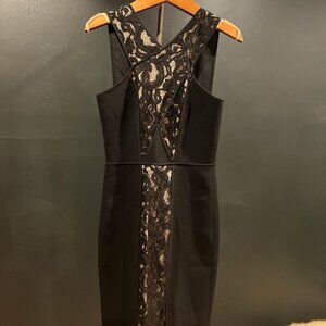 BCBG MaxAzria Black Bodycon Midi Dress